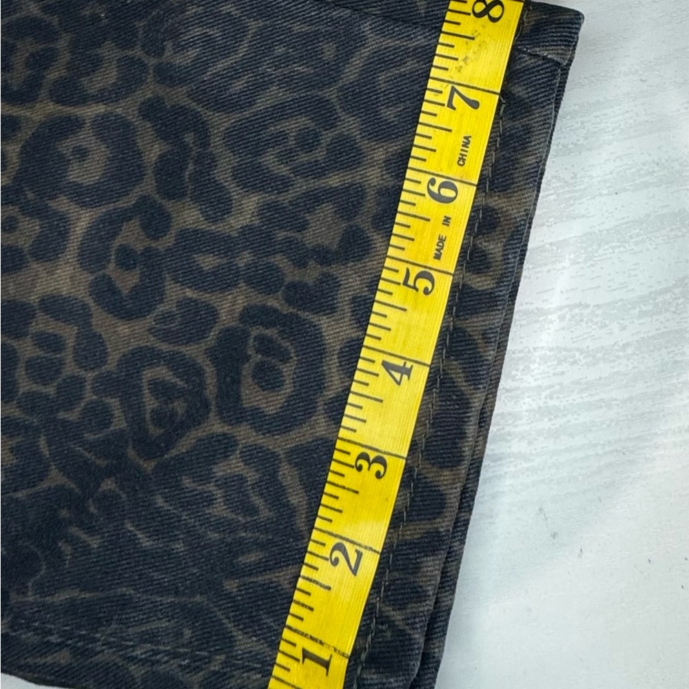 Women's Leopard Print Jeans - Black and Brown Barrel Jeans Streetware Jeans - Picture 6 of 12
